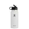 Hydro Flask 32 oz Wide Mouth Straw Lid White view 1