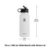 Hydro Flask 32 Oz Wide Flex Straw Cap Bottle - Insulated Stainless Steel - Wide Straw Lid, Non Spill, Leakproof in Pacific view 2
