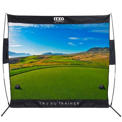 IZZO Golf Tru Vu Trainer Course Style Hitting Net, 7.5 x 7.5 Feet