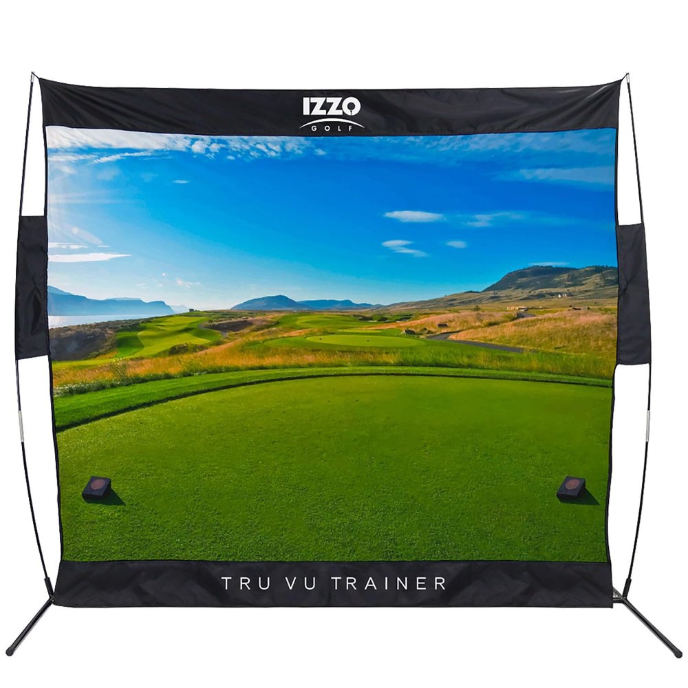IZZO Golf Tru Vu Trainer Course Style Hitting Net, 7.5 x 7.5 Feet