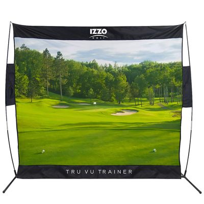 IZZO Golf Tru Vu Trainer Course Style Hitting Net, 7.5 x 7.5 Feet