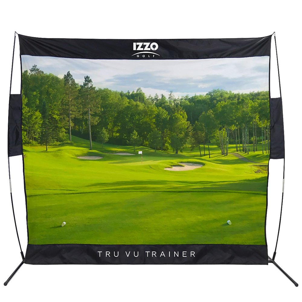IZZO Golf Tru Vu Trainer Course Style Hitting Net, 7.5 x 7.5 Feet