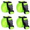 MAGARROW 40" 60" Strap Buckle Packing Straps Adjustable 1-Inch Belt (1" Wide - 40" Long, Neon Green (4-Pack)) view 1
