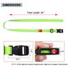 MAGARROW 40" 60" Strap Buckle Packing Straps Adjustable 1-Inch Belt (1" Wide - 40" Long, Neon Green (4-Pack)) view 2
