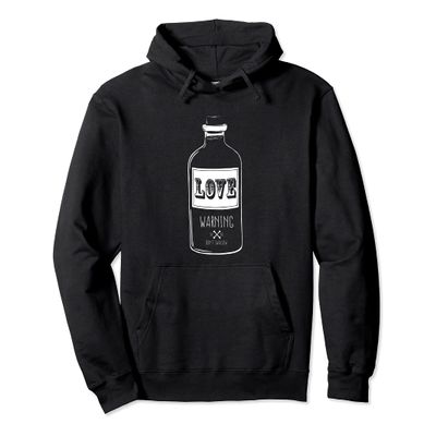 Love Warning Don't Swallow Aesthetic Soft Grunge Punk Goth Pullover Hoodie