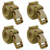 MAGARROW 40" 60" Strap Buckle Packing Straps Adjustable 1-Inch Belt (1" Wide - 60" Long, Tan (4-Pack)) view 1