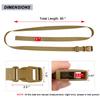 MAGARROW 40" 60" Strap Buckle Packing Straps Adjustable 1-Inch Belt (1" Wide - 60" Long, Tan (4-Pack)) view 2