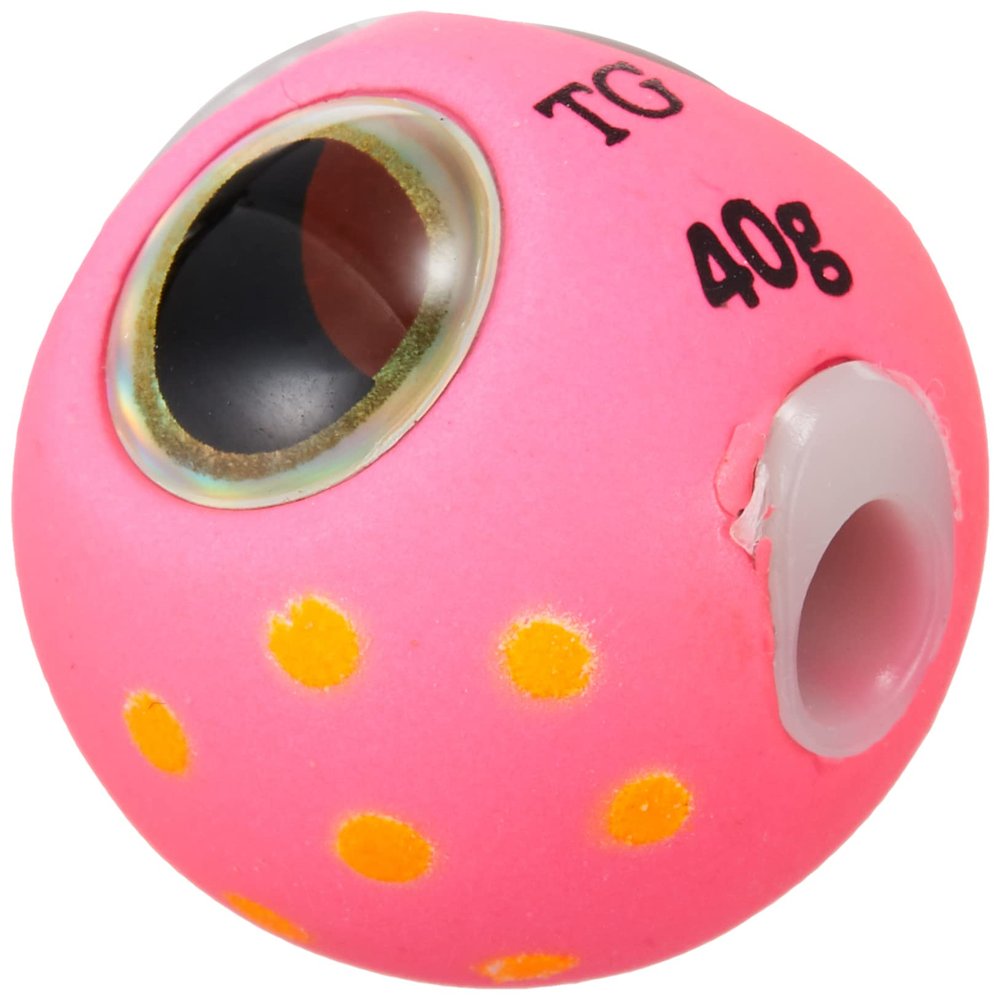Gamakatsu Cherry Blossom Gen, Sea Bream Rubber Q TG Sinker 1.4 oz (40 g), #15, Pink/Glow Spot