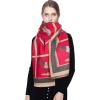 EXTREE Scarfs for Women Pashmina Silky Shawl Wrap for Evening Dressing Blanket Open Front Poncho Cape view 2