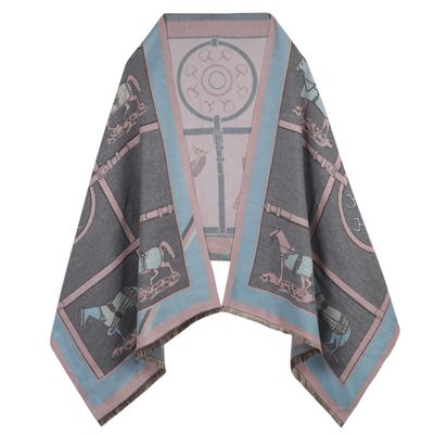 EXTREE Scarfs for Women Pashmina Silky Shawl Wrap for Evening Dressing Blanket Open Front Poncho Cape