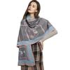 EXTREE Scarfs for Women Pashmina Silky Shawl Wrap for Evening Dressing Blanket Open Front Poncho Cape view 2