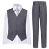 Lycody Kids Suits Boys Gray Slim Fit Vest and Pants Set Wedding Prom Party Outfit Size 5 view 1