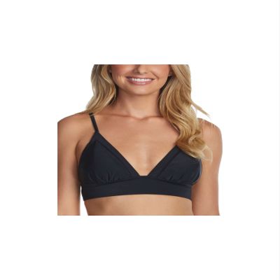 Raisins Women's Seychelles Solids Anya Bra Swim Top C710068 S Black