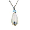 Hotan Jade White Jade Pendant 925 Silver Men and Women Jewelry view 1