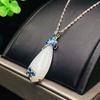 Hotan Jade White Jade Pendant 925 Silver Men and Women Jewelry view 3