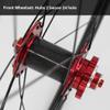 Bicycle Wheelset 26"/27.5"/29" Bikes Double Wall Rims Carbon Hub Sealed Bearing Bike Wheels Disc Brake QR 11 Speed 24H (Size : Black_26") view 4
