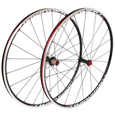 700C Road Bike Wheelset Ultra-Light Bicycle Double Wall Alloy Rim Brake C/V Sealed Bearing Carbon Hub QR 9-11Speed for CX