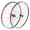 700C Road Bike Wheelset Ultra-Light Bicycle Double Wall Alloy Rim Brake C/V Sealed Bearing Carbon Hub QR 9-11Speed for CX view 2