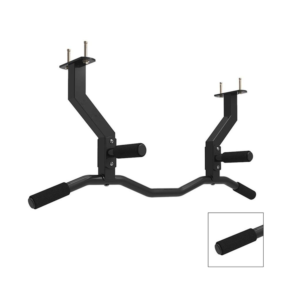 Pull-up Bars AGYH Wall Mounted Chin Up Bar, Cross Beam Black Fitness Horizontal Bar, Home Strength Training EquipmentLoad 250kg