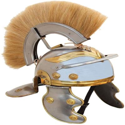 THE ARMOUR WORLD Roman Centurion Helmet |Mens Wearable Warrior Spartan Helmets Medieval Costume| +Liner Reenactment | Halloween Sell