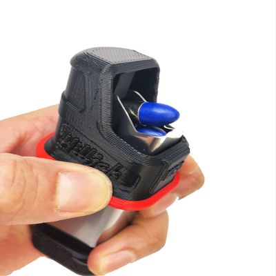 3D Printed Magazine Speed Loader Designed to fit Sig P365 Springfield Hellcat Walther P99C, Canik TP9, Taurus GX2 GX4 PT809 809C PT24/7 PT92, PT99, TH9 Ruger Max-9 S&W Shield Plus, QL9P (Red Stripe)