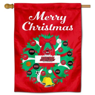 Western Kentucky Hilltoppers Happy Holidays Christmas Banner Flag