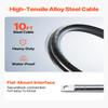 Bestauto Outboard Steering System 10' Boat Steering Cable 10 Feet Marine Steering System 3/4'' Shaft with 13.5 Inch Wheel for Yachts and Waterborne Vehicles view 3