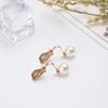 ADAIER Clip On Stud Earrings with 8mm Simulated Freshwater Shell Pearl,Non-Pierced Ears Jewelry for Women(SE-08) (Gold) view 3