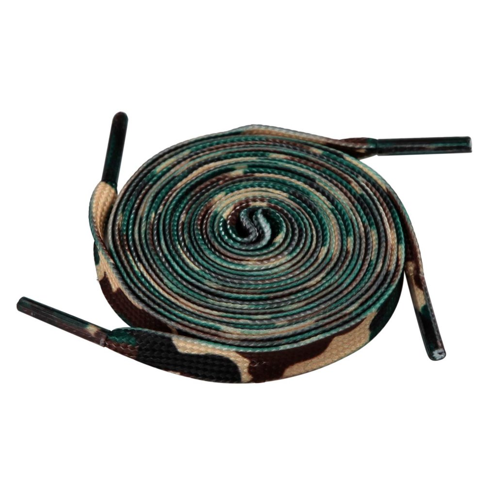 5Chaos Cool Camo Shoelaces, Tactical Striped Patterned Shoe Laces for Women Kids Girls Men, Fun Custom Shoestring with Aglets 1Pair (39" (100CM), Camouflage)