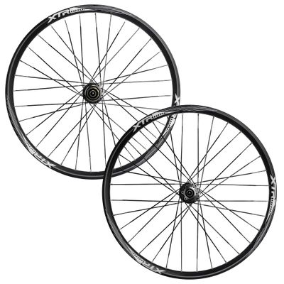 Bikes Bicycle Wheelset 26"/27.5"/29" for Mountain Bike Double Wall Alloy Rim Disc Brake 7-11 Speed Card Hub Sealed Bearing QR 32H (Size : Gray_29in)