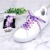 5Chaos Cool Printed Funny Shoelaces, Novelty Galaxy Patterned Shoe Laces for Women Kids Girls Men, Fun Custom Shoestring with Aglets 1Pair (47" (120CM), Purple Galaxy) view 2