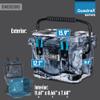 Cubix Outdoors, QuadraX 10QT Rotomolded Personal Small Cooler, Insulated Portable Hard Cooler Ice Chest, Holds Ice for 72 Hours for Outdoor Activities, 2 Built-in Cup Holders, Winter Camo view 4