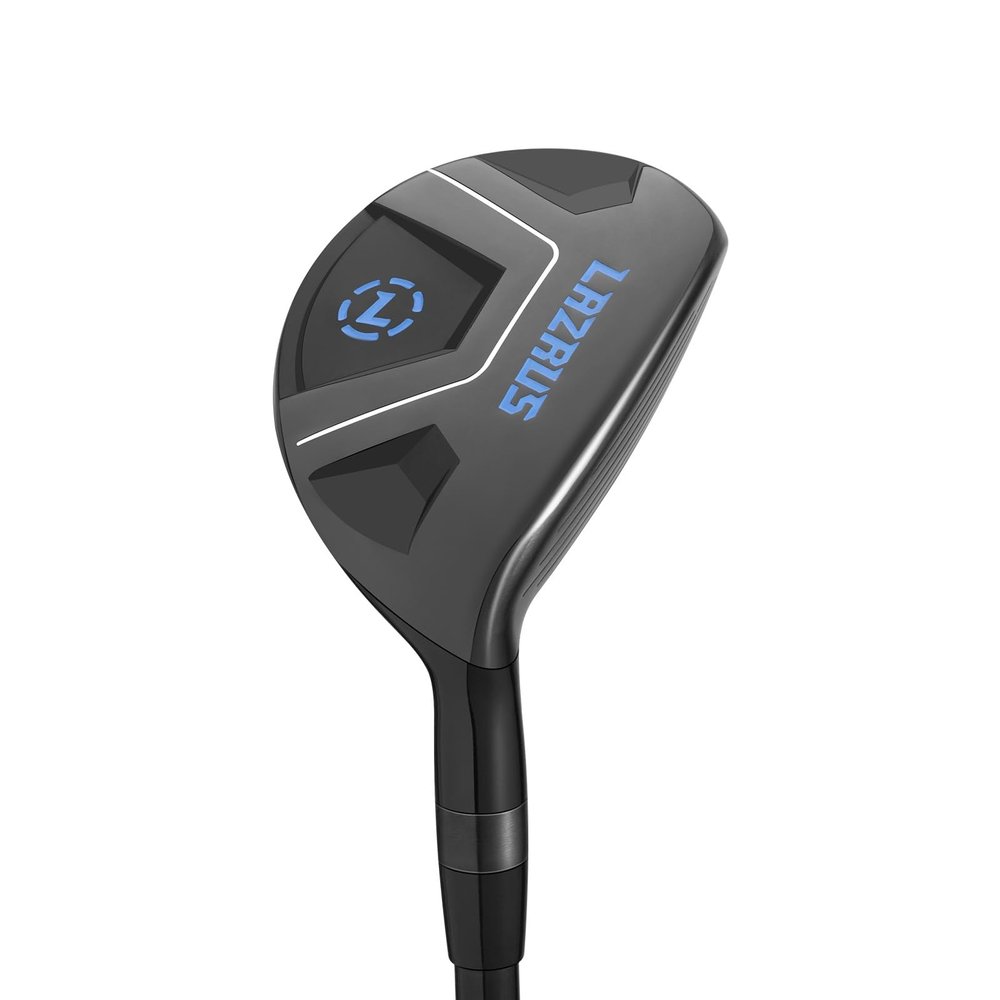 LAZRUS GOLF Premium Hybrid Golf Clubs for Men - 2,3,4,5,6,7,8,9,PW Right Hand & Left Hand Single Club, Graphite Shafts, Regular Flex (Men, RHB #3)