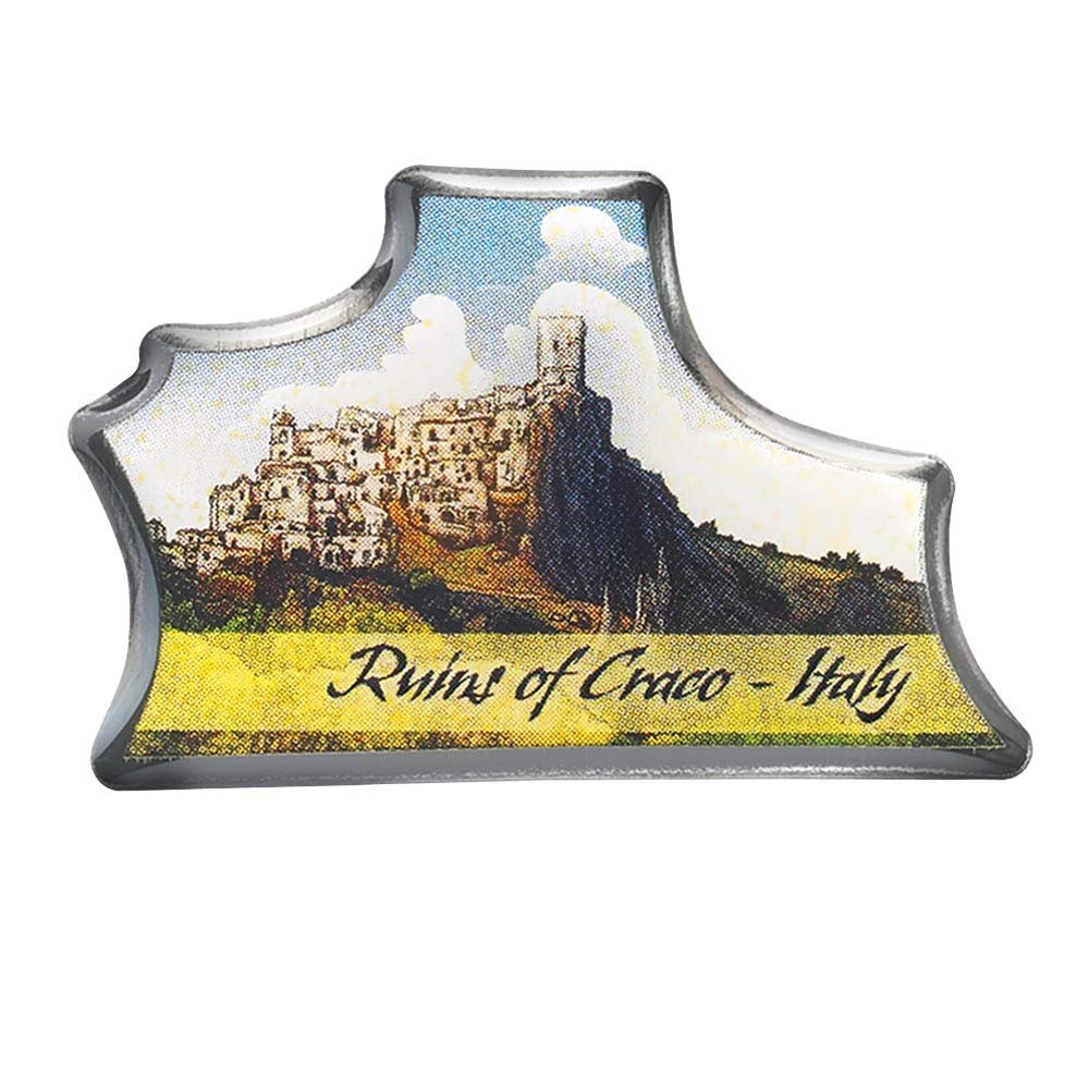 Collectible Novelty Pin for Backpack, Scarf - Made From Jeweler Class Metal - Spartan and the Green Egg Explorer Pin Series: Ruins of Craco, Italy (198)