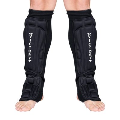 Kickboxing, Muay Thai MMA Martial Arts Shin Guards, Instep Guard Sparring Protective Leg Shin Foam Kick Pads for Kids and Adults (X-Large)
