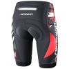 Men's Cycling Shorts Anti-Slip Leg 4D Padded Bike Shorts with 3-Pockets Breathable Biking Bicycle Motorcycle Half-Pants Red 2XL view 1