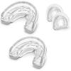 Coolrunner Double Braces Mouth Guard, Sports Athletic Mouth Guards Youth Mouthguard for Upper and Lower Teeth Protection Required for Youth, Teenager and Adults (Blue) (Transparent) view 1