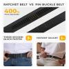 CHAOREN Mens Belt - Mens Ratchet Belt Leather 1 3/8" for Dress Pant - Micro Adjustable Belt Fit Everywhere view 4
