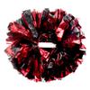 Hooshing 2PCS Black and Red Pom Poms Cheerleading with Baton Handle for Team Spirit Sports Dance Cheering view 1