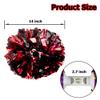 Hooshing 2PCS Black and Red Pom Poms Cheerleading with Baton Handle for Team Spirit Sports Dance Cheering view 2