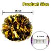 Hooshing 2PCS Gold and Black Pom Poms Cheerleading Metallic Cheer Pom Poms with Baton Handle for Sports Team Spirit Party Kids Adults view 2