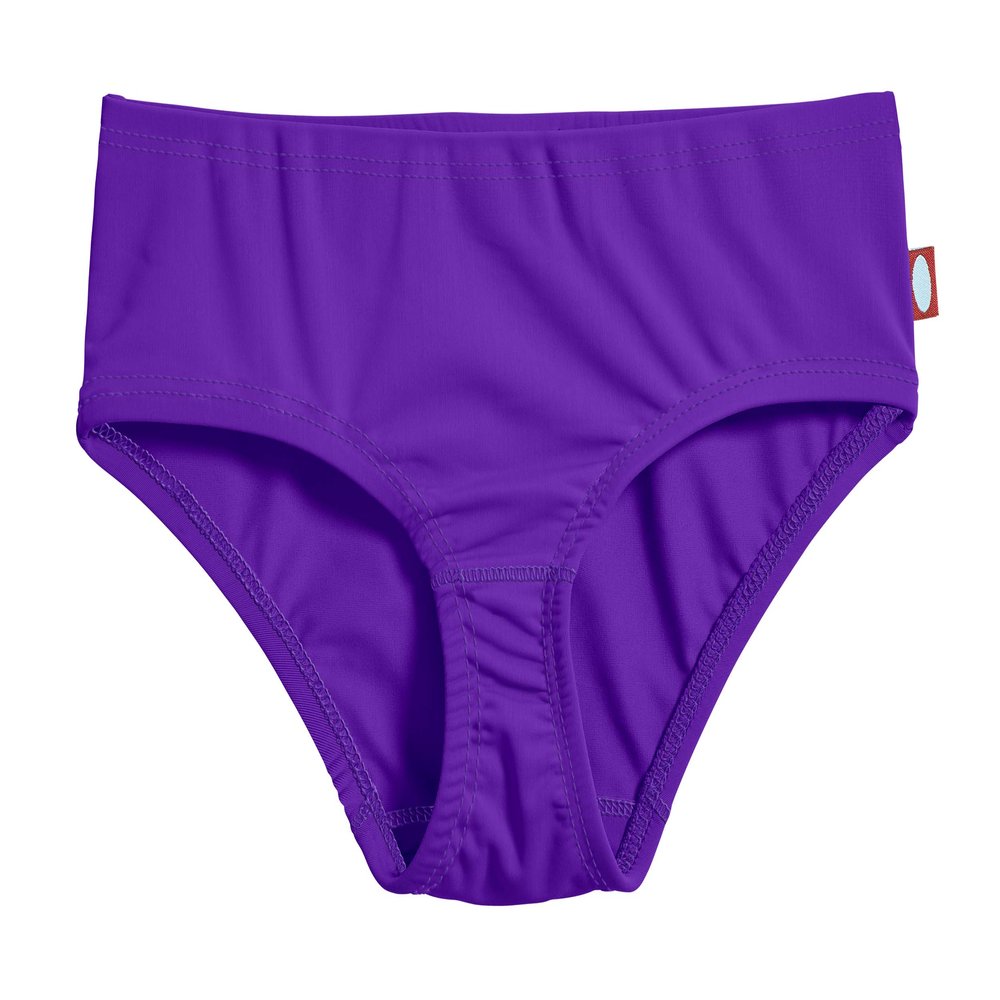 City Threads Girls Bikini Bottoms (Purple with Matching Stitch, 6)