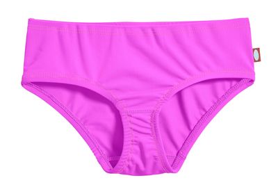 City Threads Girls Swim Brief Bottom UPF 50+ Rash Guard Bathing Suit Soft Comfortable Durable Made in USA, Deep Purple, 8Y