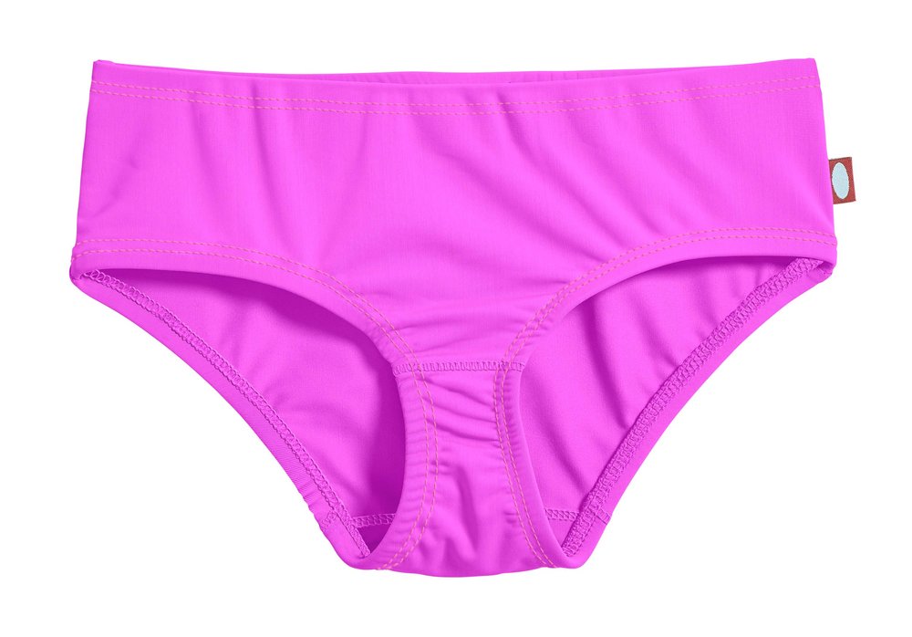 City Threads Girls Swim Brief Bottom UPF 50+ Rash Guard Bathing Suit Soft Comfortable Durable Made in USA, Deep Purple, 8Y