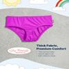 City Threads Girls Swim Bikini Bottom - UPF 50+ Sun Protection, Soft, Comfortable, Durable, Made in USA - Deep Purple with Matching Stitch, 3T view 3