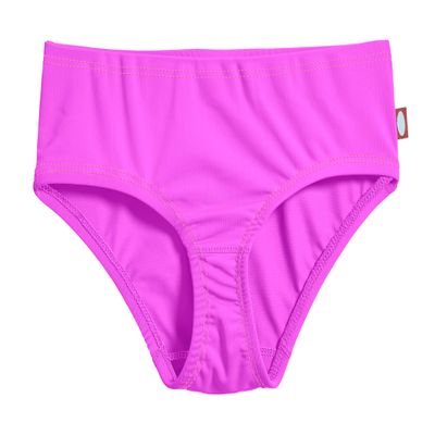 City Threads Girls Swim Brief Bottom UPF 50+ Rash Guard Bathing Suit Soft Comfortable Durable Made in USA, Deep Purple, 10Y