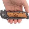 Fanfoobi Engraved Tactical Pocket Knife with Letter D(from Alphabet 26 A-Z), Boyfriend Gifts, Husband Gift, Birthday Gifts for Men, Valentines Day Gifts For Men view 1