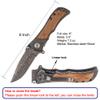 Fanfoobi Engraved Tactical Pocket Knife with Letter O (from Alphabet 26 A-Z), Boyfriend & Husband Gift, Birthday & Valentine's Day Gifts for Men view 2