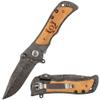 Fanfoobi Engraved Tactical Pocket Knife with Letter O (from Alphabet 26 A-Z), Boyfriend & Husband Gift, Birthday & Valentine's Day Gifts for Men view 4