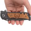 Fanfoobi Engraved Tactical Pocket Knife with Letter V(from Alphabet 26 A-Z) Boyfriend Gifts, Husband Gift, Birthday Gifts for Men, Valentines Day Gifts For Men view 1